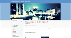 Desktop Screenshot of mein-frauenarzt.de